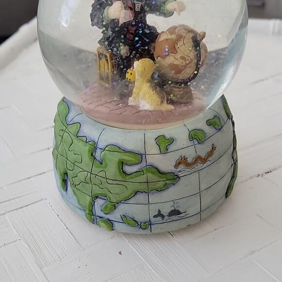 Flambro Emmit Kelly Jr. Snow Globe Music Box "Around the World in 80 Days" WORKS - Picture 7 of 12